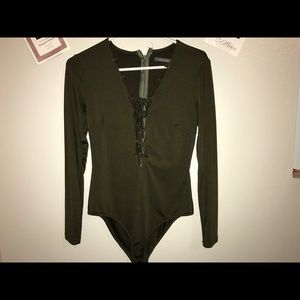 Silk Seductive Green Bodysuit